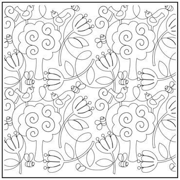 The Birds and The Bees - Pantograph © 2025 Anne Bright Designs