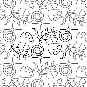 Mush Moon
By Melissa Kelley 2024 Row Height 9” X 15.45” Gap:-1.75”
Offset: 0
Backtracking: minimal