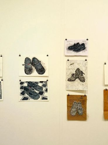 Tshepiso Sehudugeng, Steps of becoming (2025). 1834×1376.