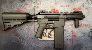 Custom Less Lethal Home Defense by DK Spencer Custom Kinetics: PepperBall VKS TCP FS FSC Valken M17