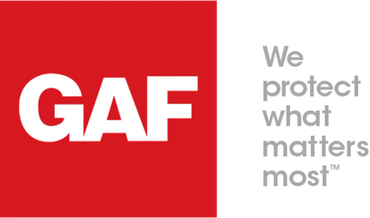 GAF commercial roofing materials logo used by WeatherGuard New England