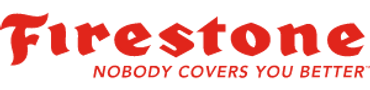 Firestone Building Products logo, trusted roofing supplier for WeatherGuard New England