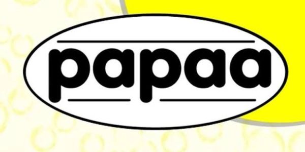 Logo of the brand 'papaa' in black text.