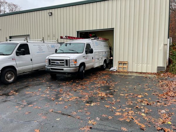two of our hvac service vans for quick response to hvac emergencies