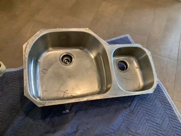 Removed sink for cleaning