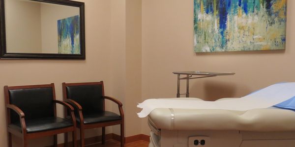 Photograph of one of the patient rooms at the clinic