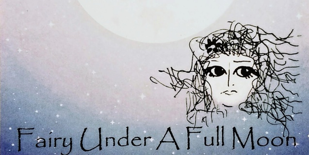 fairy under a full moon