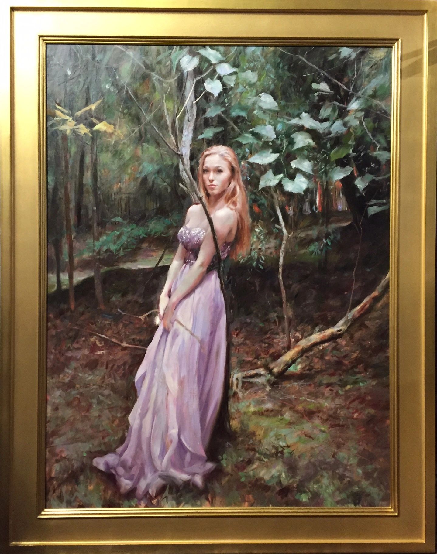 Oil Portrait of a girl Glenn Harrington