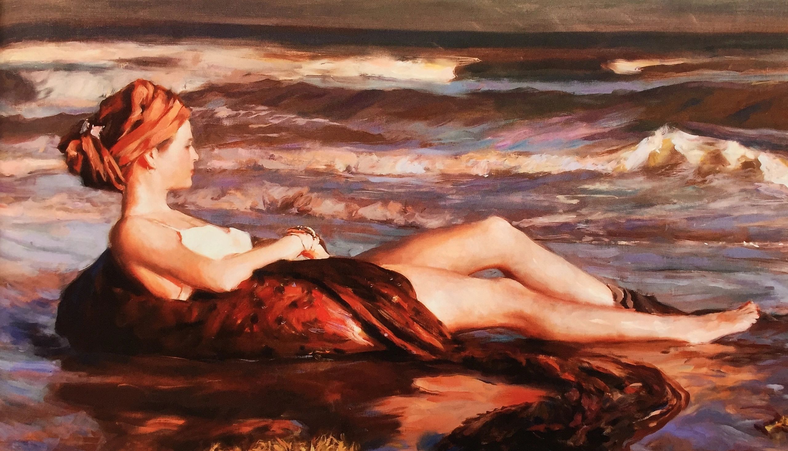 Woman is the surf by Glenn Harrington 
