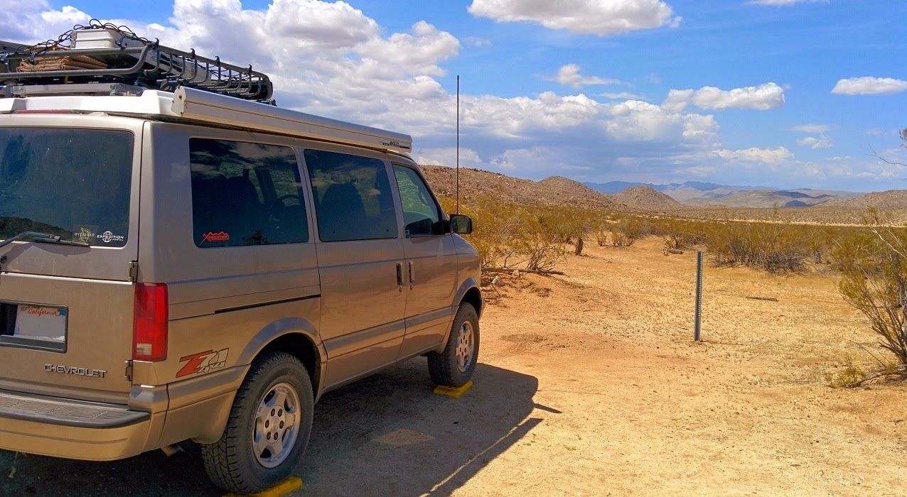 4x4 Chevrolet Astro van pop-top camper overland vehicle
