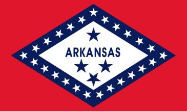 AR State Flag of Arkansas , Bandera de Arcansas