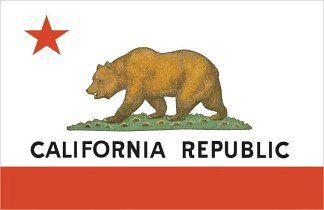 CA State Flag of California , Bandera de Cal.