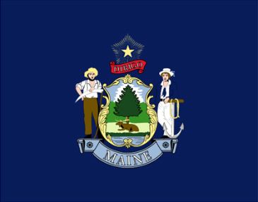 Bandera Maine StateFlag