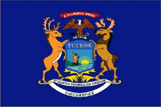 Bandera Michigan StateFlag
