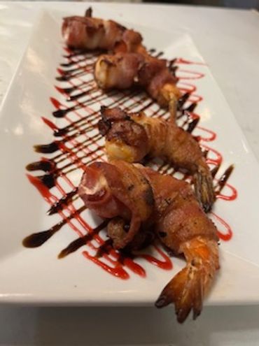Bacon wrapped Shrimp Appetizer