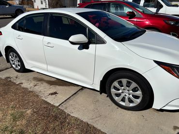 Exterior Wash and Wax on white car