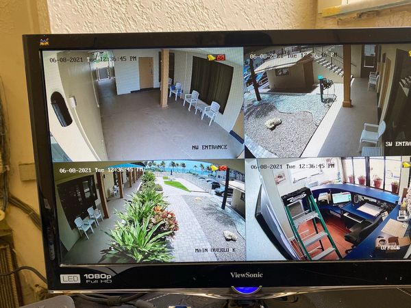business security camera installation