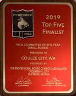 2019 Top Five Finalist for PRCA Committee of the Year in the Small Rodeo Division
