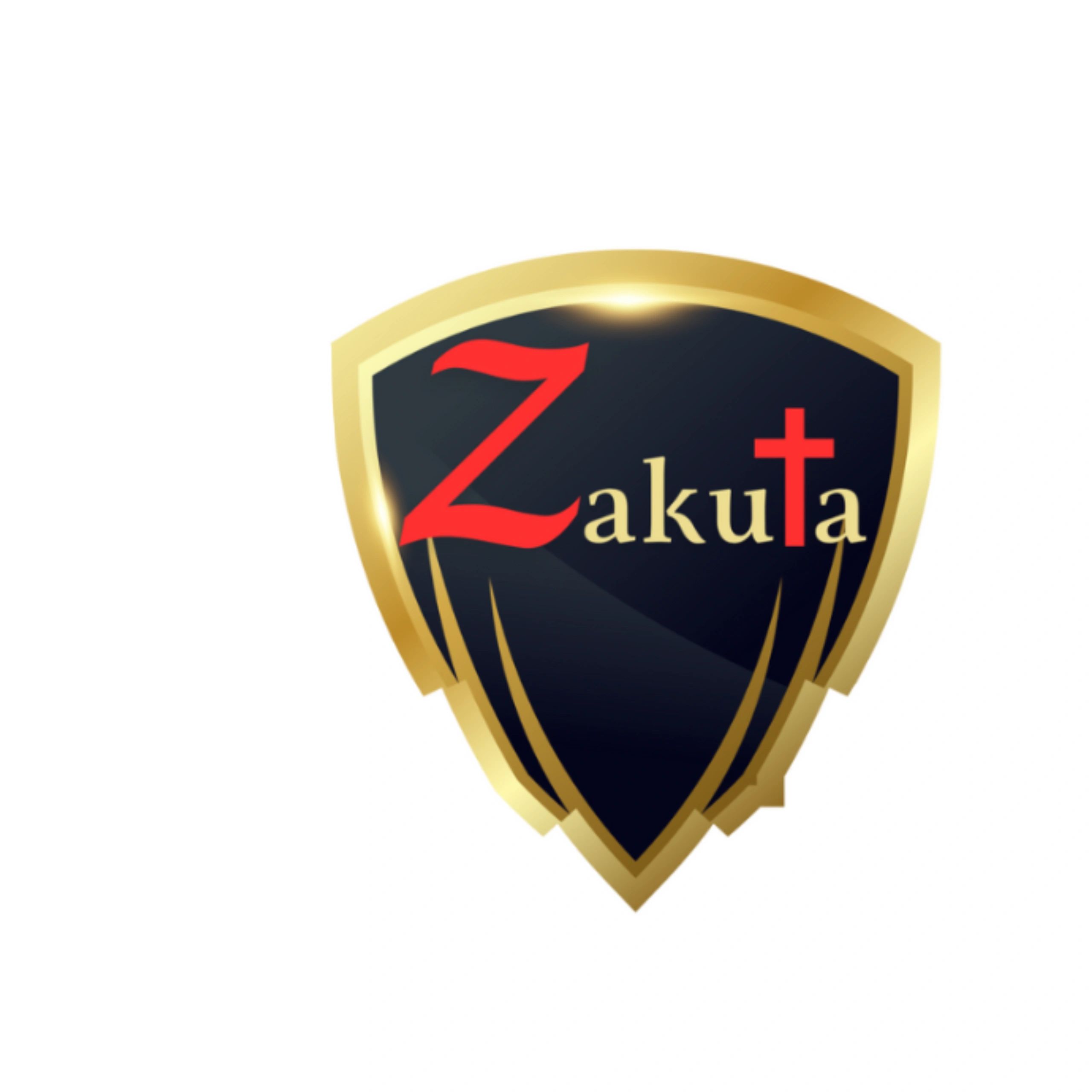 Zakura logo with a black shield and golden outline.