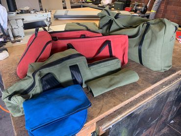Canvas camping bags