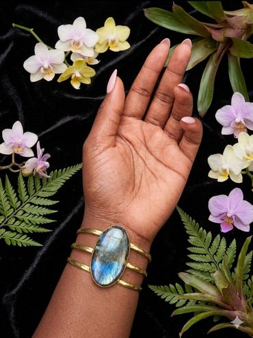 Labradorite handmade bangle