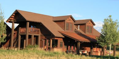 Exterior of a home in Eagle Ranch Colorado that we stained