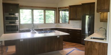 Gel stained cabinets in Cordillera, CO