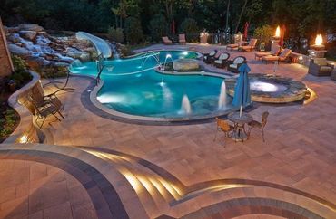 Custom pools in free form shape.