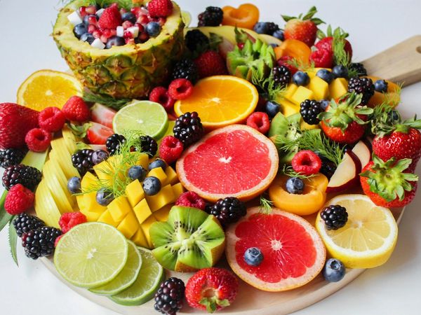 fruits platter colorful and beautiful composition