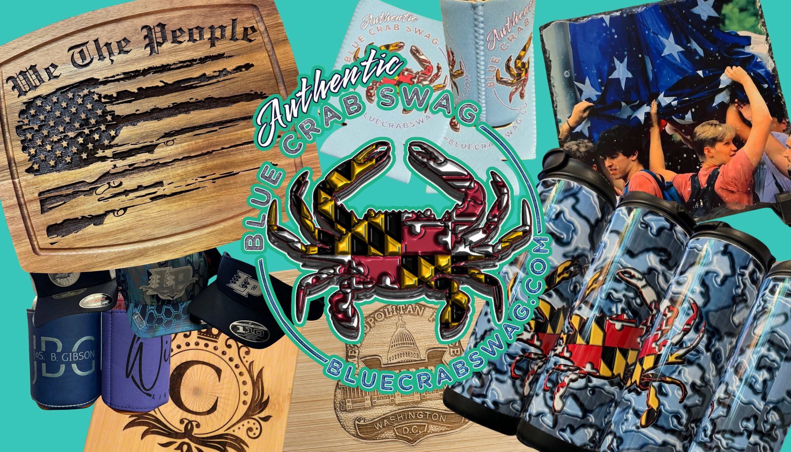 Blue Crab Swag - On Line Custom Design Center.  Let's Get Creative!