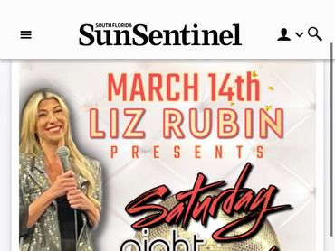 Comedy night with Liz Rubin at The Gates Hotel on March 14th, 2026.