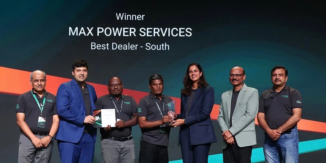 Team Max Power Services wins Best Dealer - South award.