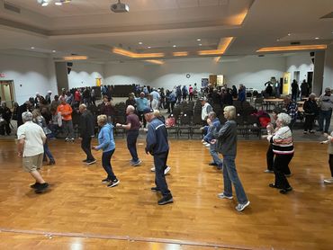 Some dancing fun after Music Bingo