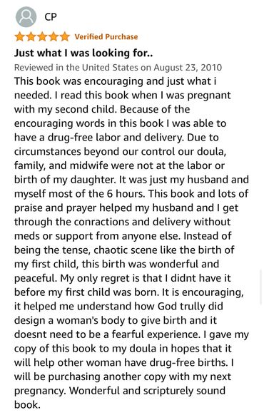 Christ centered childbirth book review about Christian childbirth classes and Doula