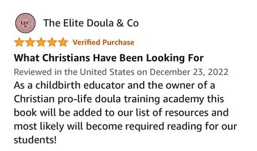 Christ centered childbirth book review about Christian childbirth classes and Doula