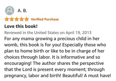 Christ centered childbirth book review about Christian childbirth classes and Doula