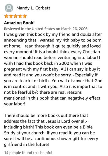 Christ centered childbirth book review about Christian childbirth classes and Doula