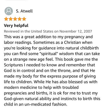 Christ centered childbirth book review about Christian childbirth classes and Doula