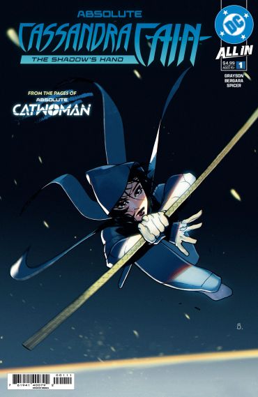 Comic book cover featuring Cassandra Cain in action.