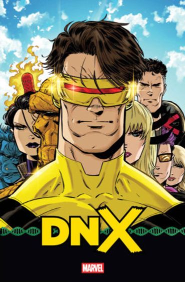 Marvel DNX superhero team illustration.