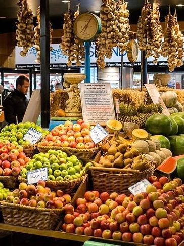 Fresh fruit and vegetables available at Adelaide Central Market, one of AUstralia's best Markets.