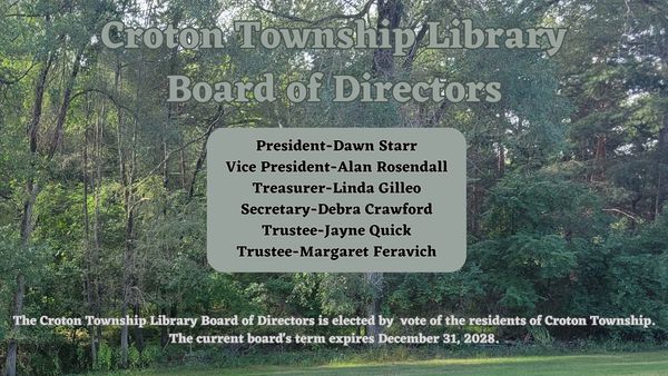 Board of Directors: D. Starr, A. Rosendall, L. Gilleo, D. Crawford, J. Quick, and M. Feravich