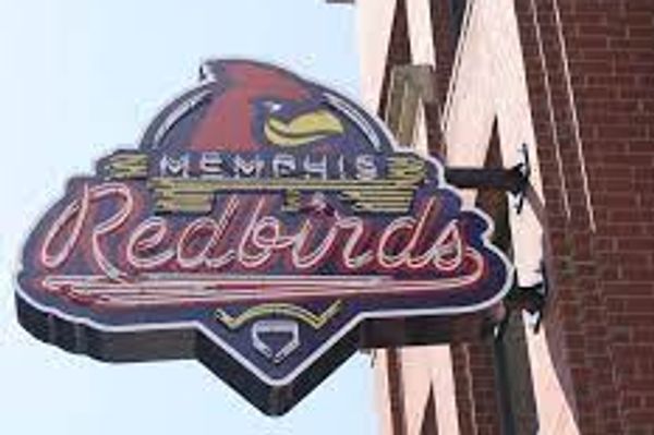 Neon Memphis Redbirds sign by Balton Sign Company.