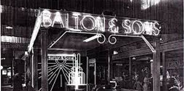 Balton and Sons historic neon sign.