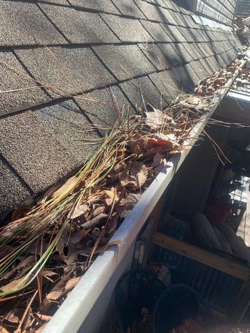 Clogged gutters cause big problems such as water damage!