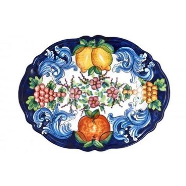 Another artist vision hand-painted on a ceramic platter.