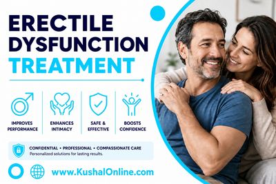 Homeopathy Treatment for Erectile Dysfunction at Kushal Online and Kushal Homeo Care.