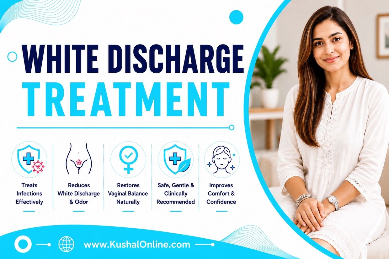 Homeopathy Treatment for White Discharge at Kushal Online and Kushal Homeo Care
