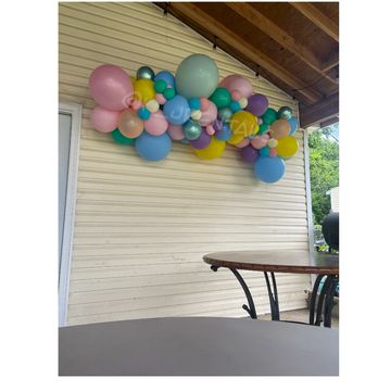 Balloon garland Long Island rental company balloon artist organic balloon decor balloon arch balloon