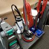 The commercial vacuum cleaners that we use.
